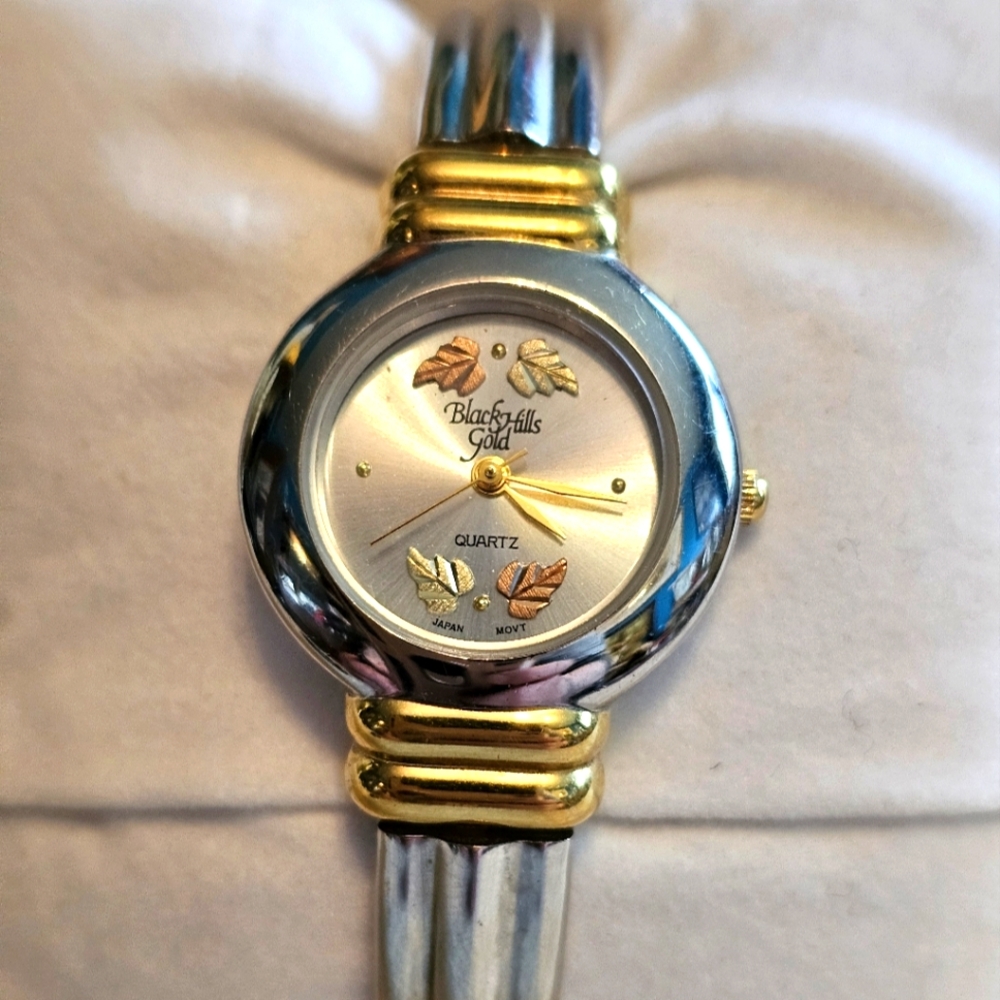 12k Gold Leaves Black Hills Gold Watch
